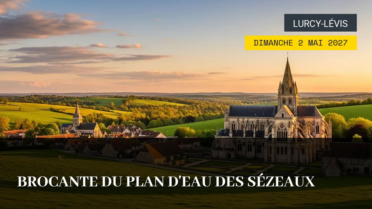 Affiche de l'événement : Brocante du Plan d&rsquo;Eau des Sézeaux – Dimanche 2 Mai 2027
