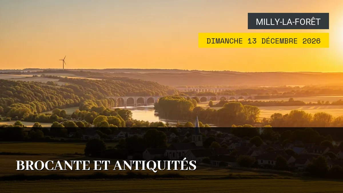 Affiche de l'événement : Brocante et Antiquités – Dimanche 13 Décembre 2026