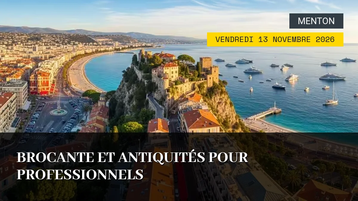 Affiche de l'événement : Brocante et Antiquités pour Professionnels – Vendredi 13 Novembre 2026