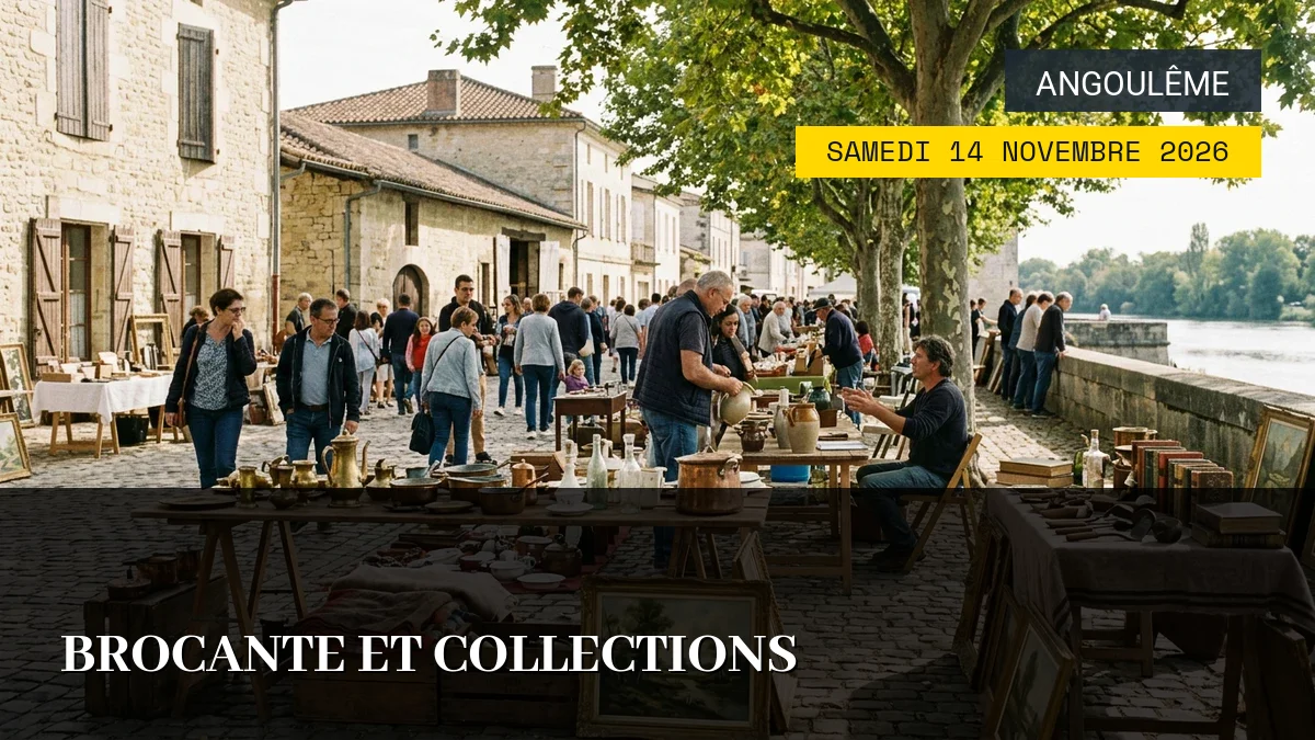 Affiche de l'événement : Brocante et Collections – Samedi 14 Novembre 2026