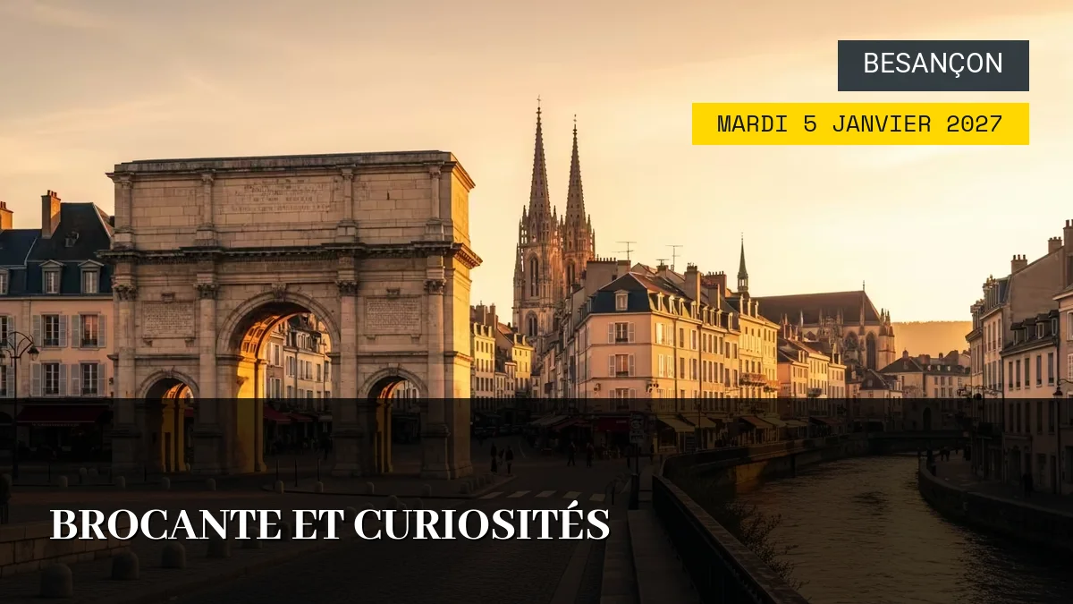 Affiche de l'événement : Brocante et Curiosités – Mardi 5 Janvier 2027