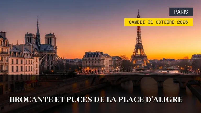 Brocante et Puces de la Place d’Aligre – Samedi 31 Octobre 2026