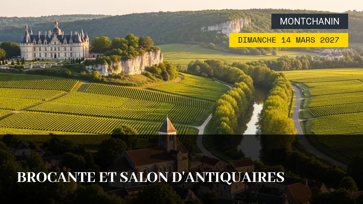 Affiche de l'événement : Brocante et Salon d&rsquo;Antiquaires – Dimanche 14 Mars 2027
