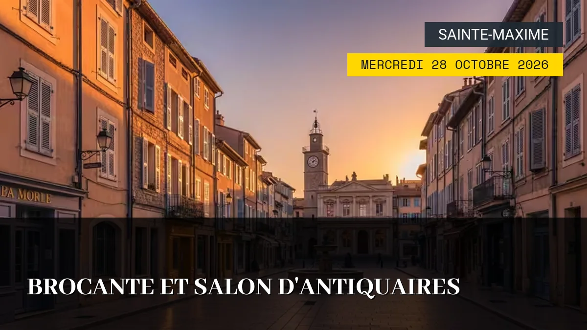 Affiche de l'événement : Brocante et Salon d&rsquo;Antiquaires – Mercredi 28 Octobre 2026