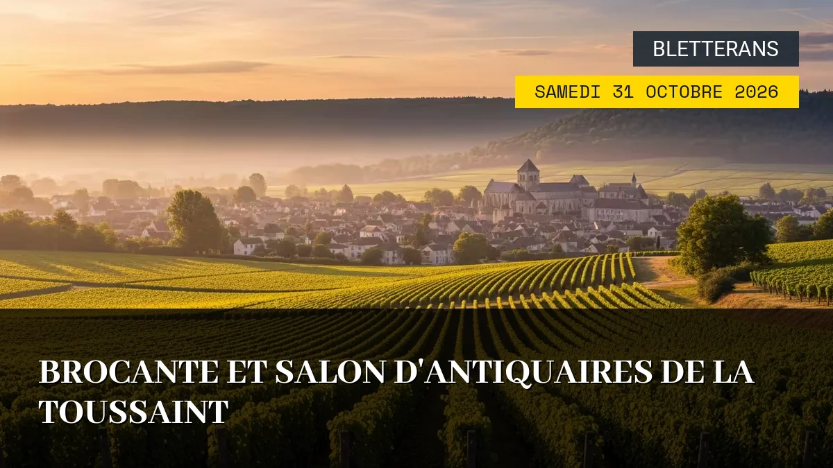 Affiche de l'événement : Brocante et Salon d&rsquo;Antiquaires de la Toussaint – Samedi 31 Octobre 2026