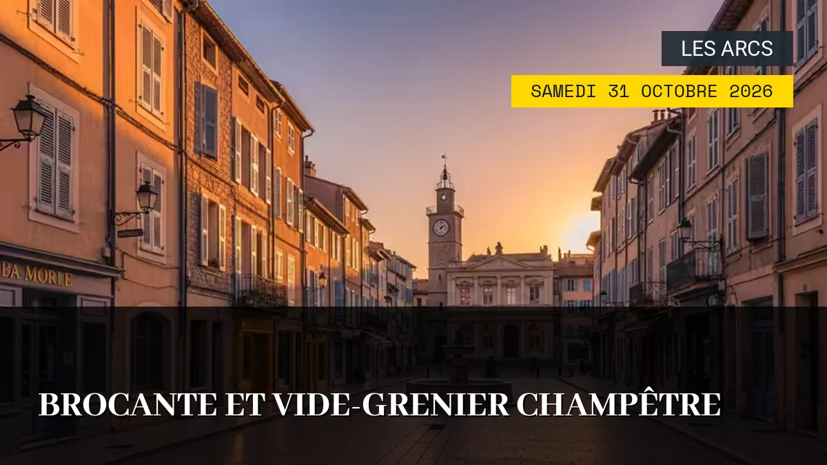Affiche de l'événement : Brocante et Vide-Grenier Champêtre – Samedi 31 Octobre 2026