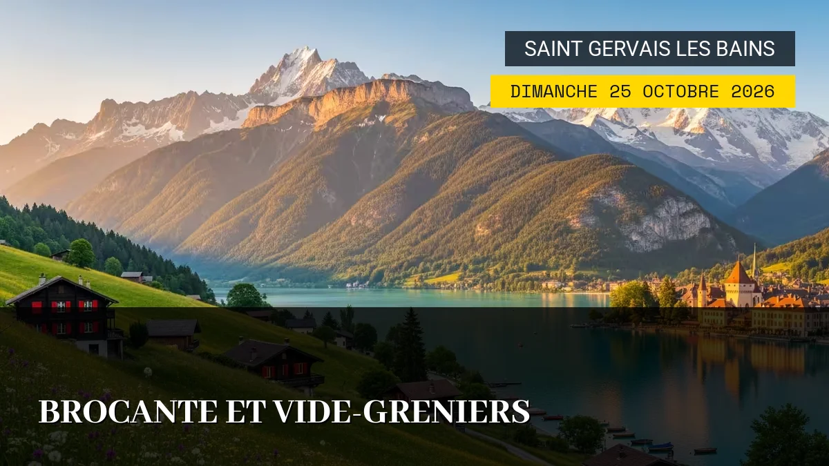 Affiche de l'événement : Brocante et Vide-greniers – Dimanche 25 Octobre 2026