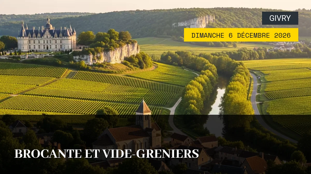 Affiche de l'événement : Brocante et Vide-Greniers – Dimanche 6 Décembre 2026
