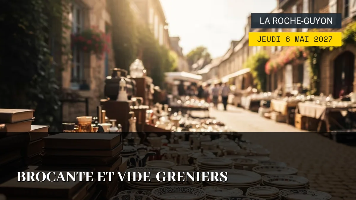 Affiche de l'événement : Brocante et Vide-Greniers – Jeudi 6 Mai 2027