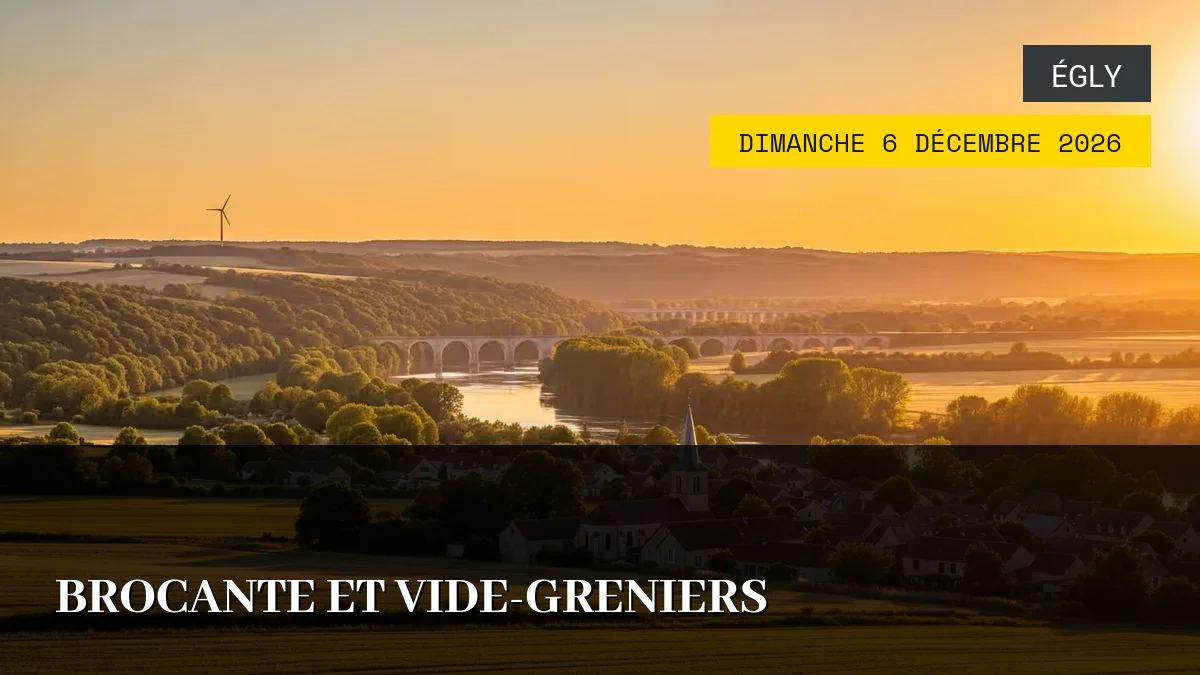 Affiche de l'événement : Brocante et Vide-Greniers – Dimanche 6 Décembre 2026