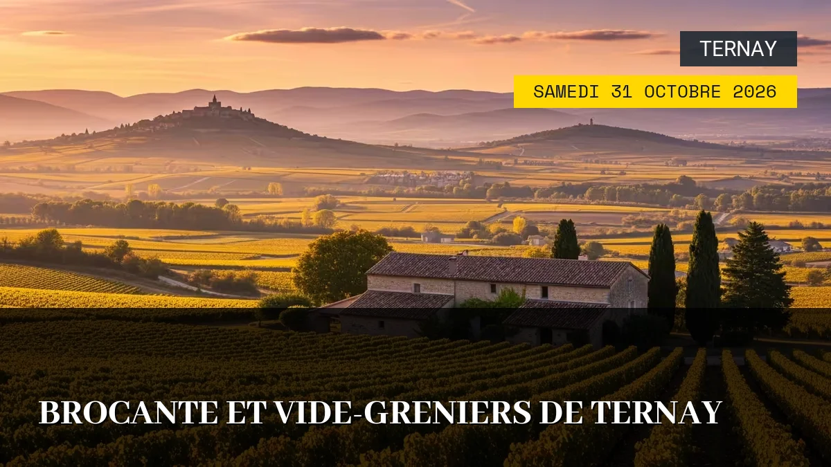 Affiche de l'événement : Brocante et Vide-Greniers de Ternay – Samedi 31 Octobre 2026