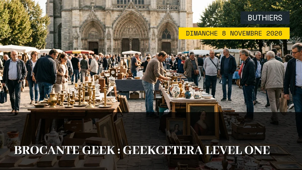 Affiche de l'événement : Brocante Geek : Geekcetera Level One – Dimanche 8 Novembre 2026