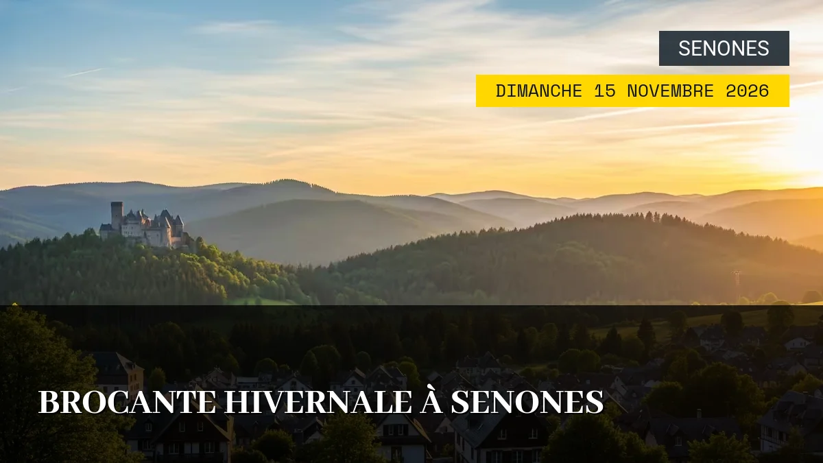 Affiche de l'événement : Brocante Hivernale à Senones – Dimanche 15 Novembre 2026