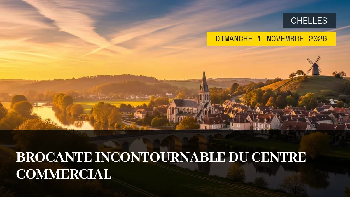 Affiche de l'événement : Brocante Incontournable du Centre Commercial – Dimanche 1 Novembre 2026
