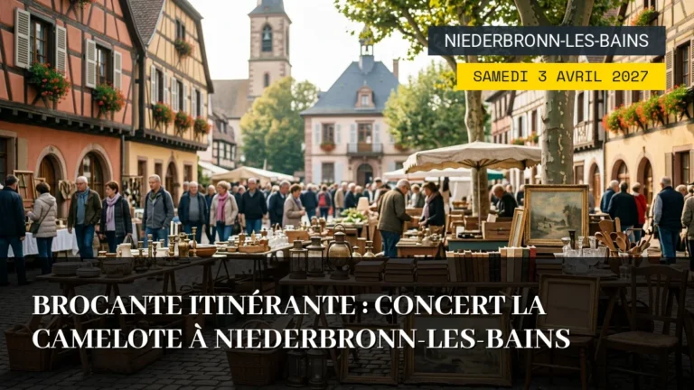 Brocante Itinérante : Concert La Camelote à Niederbronn-les-Bains – Samedi 3 Avril 2027