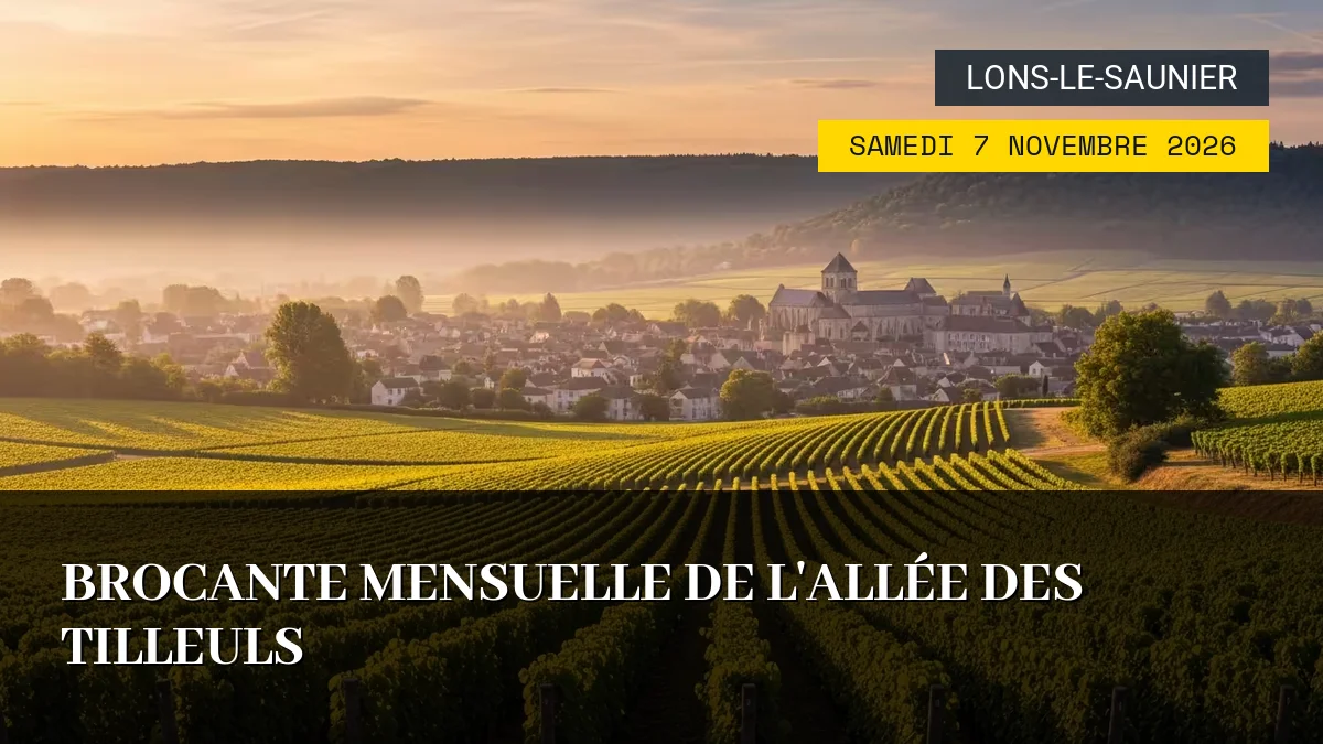 Affiche de l'événement : Brocante Mensuelle de l&rsquo;Allée des Tilleuls – Samedi 7 Novembre 2026
