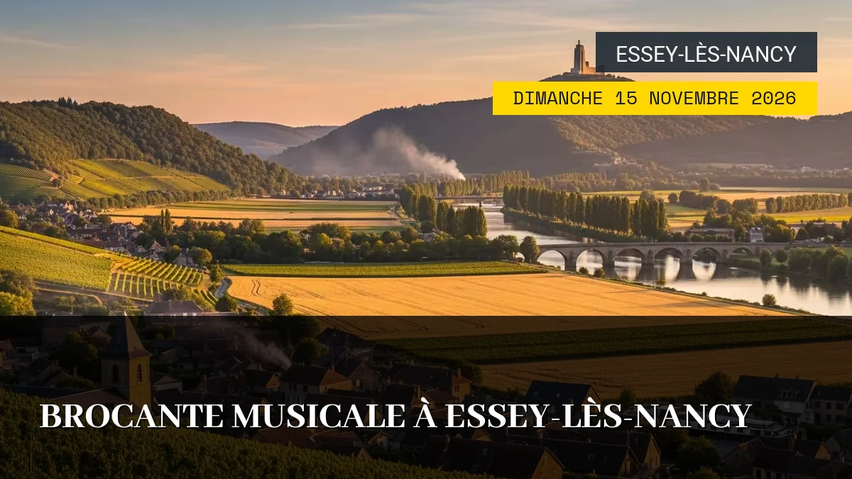 Affiche de l'événement : Brocante Musicale à Essey-lès-Nancy – Dimanche 15 Novembre 2026