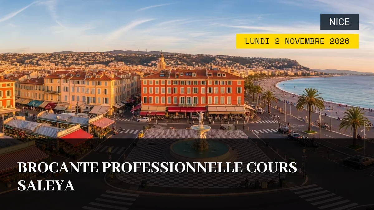 Affiche de l'événement : Brocante Professionnelle Cours Saleya – Lundi 2 Novembre 2026