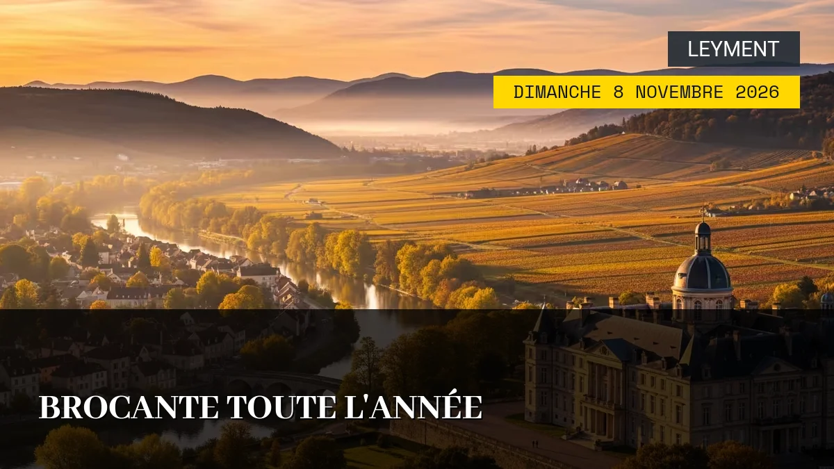Affiche de l'événement : Brocante Toute l&rsquo;Année – Dimanche 8 Novembre 2026
