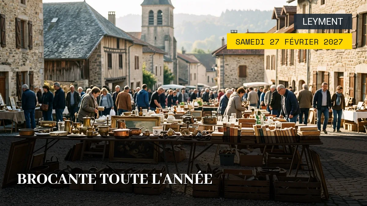 Affiche de l'événement : Brocante Toute l&rsquo;Année – Samedi 27 Février 2027