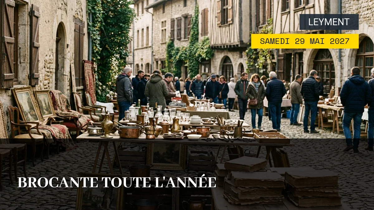 Affiche de l'événement : Brocante Toute l&rsquo;Année – Samedi 29 Mai 2027