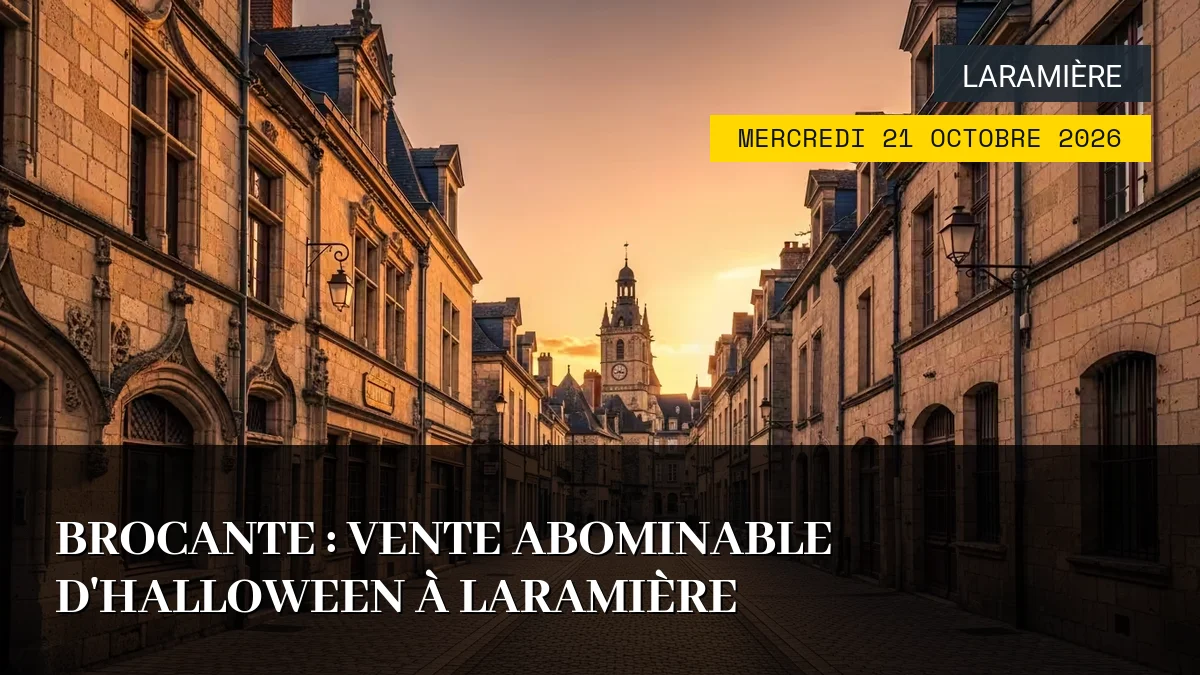 Affiche de l'événement : Brocante : Vente Abominable d&rsquo;Halloween à Laramière – Mercredi 21 Octobre 2026