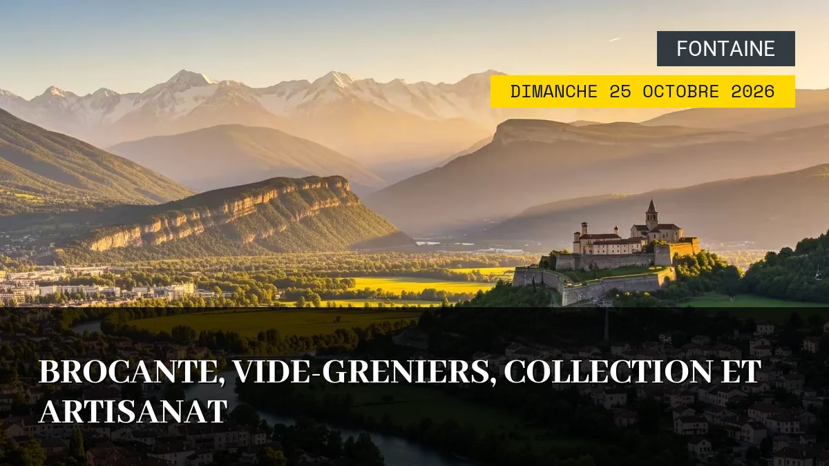 Affiche de l'événement : Brocante, Vide-Greniers, Collection et Artisanat – Dimanche 25 Octobre 2026
