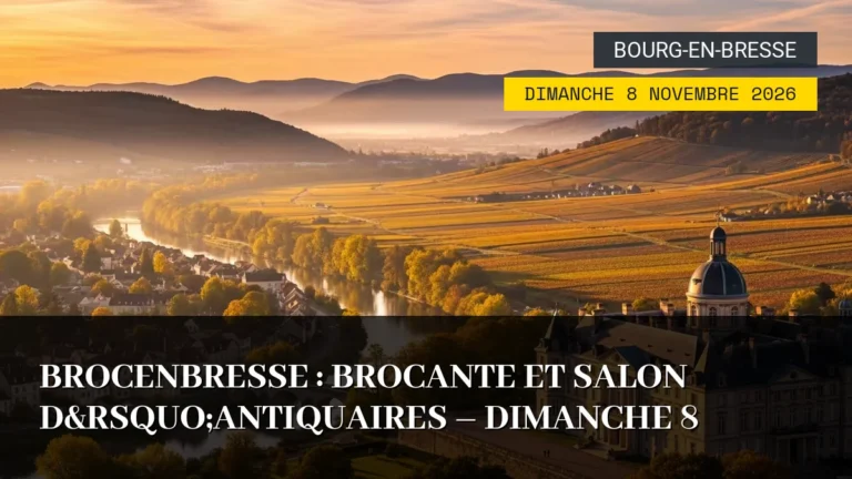 BrocenBresse : Brocante et Salon d’Antiquaires – Dimanche 8 Novembre 2026