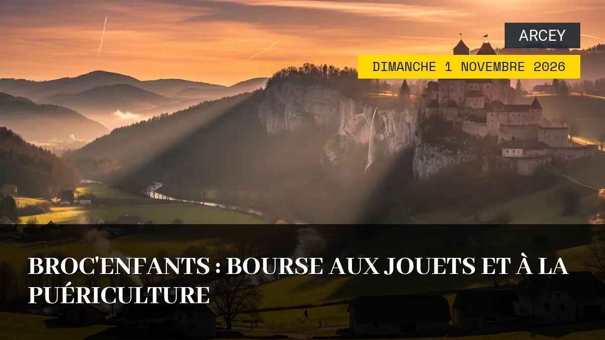 Affiche de l'événement : Broc&rsquo;Enfants : Bourse aux jouets et à la puériculture – Dimanche 1 Novembre 2026