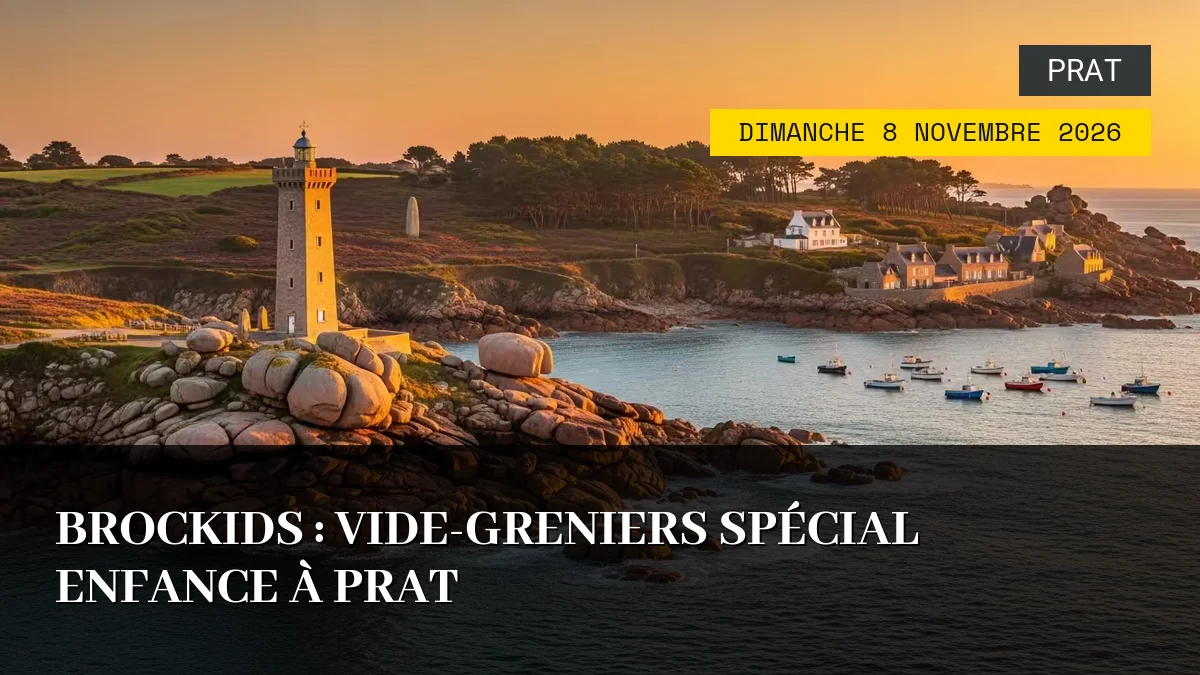 Affiche de l'événement : BrocKids : Vide-greniers Spécial Enfance à Prat – Dimanche 8 Novembre 2026