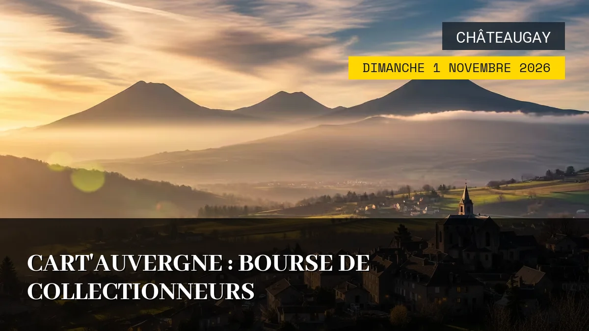 Affiche de l'événement : Cart&rsquo;Auvergne : Bourse de Collectionneurs – Dimanche 1 Novembre 2026