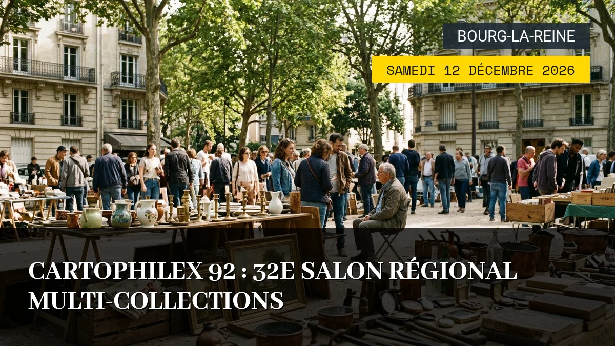 Affiche de l'événement : Cartophilex 92 : 32e Salon Régional Multi-Collections