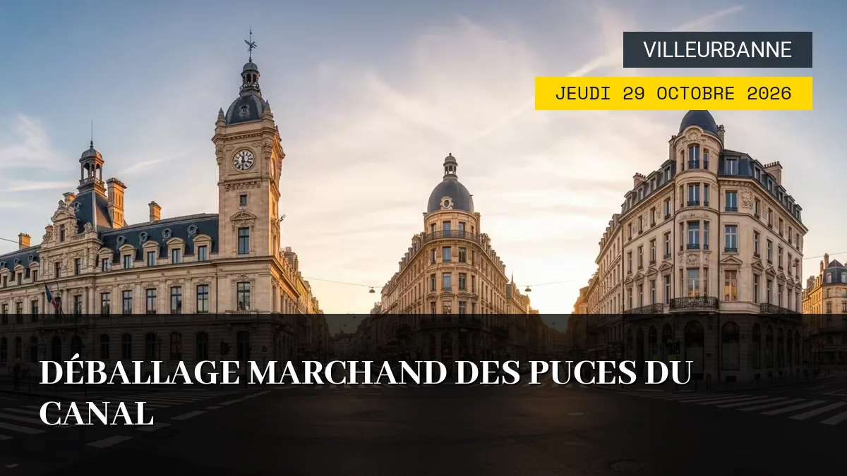 Affiche de l'événement : Déballage Marchand des Puces du Canal – Jeudi 29 Octobre 2026