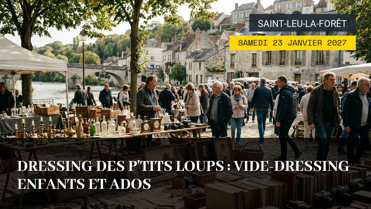Affiche de l'événement : Dressing des P&rsquo;tits Loups : Vide-Dressing Enfants et Ados – Samedi 23 Janvier 2027