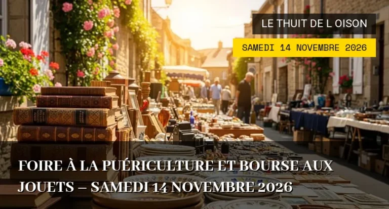 Foire à la puériculture et bourse aux jouets – Samedi 14 Novembre 2026