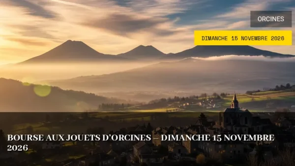 Bourse aux jouets d&rsquo;Orcines – Dimanche 15 Novembre 2026