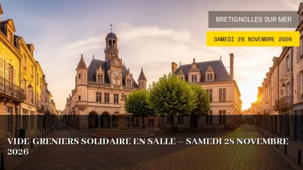 Vide-greniers solidaire en salle – Samedi 28 Novembre 2026