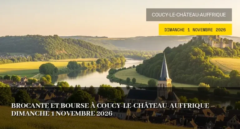 Brocante et Bourse aux Collections à Coucy-le-Château-Auffrique – Dimanche 1 Novembre 2026