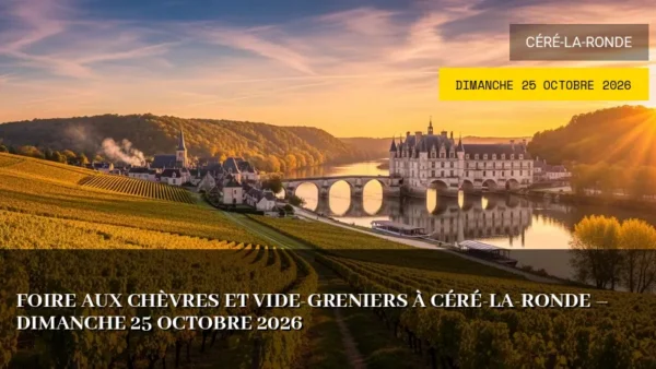 Foire aux chèvres et Vide-greniers à Céré-la-Ronde – Dimanche 25 Octobre 2026
