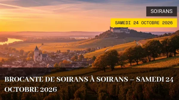 BROCANTE DE SOIRANS à Soirans – Samedi 24 Octobre 2026
