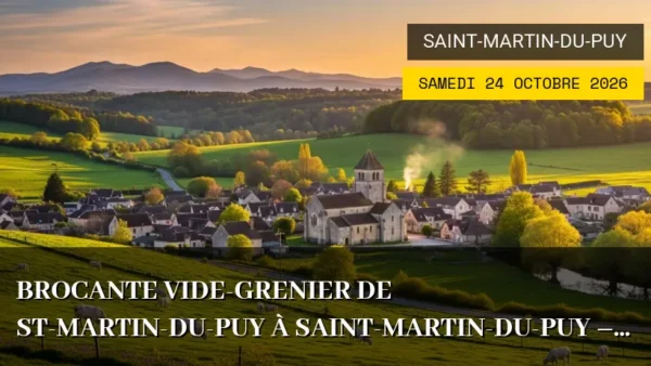 BROCANTE VIDE-GRENIER DE ST-MARTIN-DU-PUY à Saint-Martin-du-Puy – Samedi 24 Octobre 2026