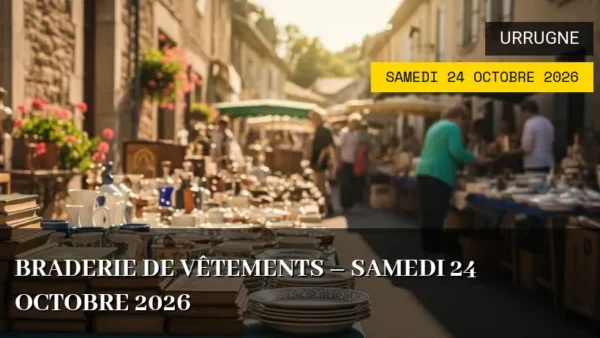 Braderie de vêtements – Samedi 24 Octobre 2026