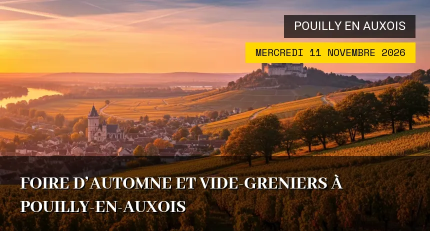 Affiche de l'événement : Foire d&rsquo;Automne et Vide-Greniers à Pouilly-en-Auxois