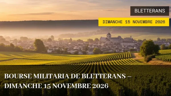 Bourse Militaria de Bletterans – Dimanche 15 Novembre 2026