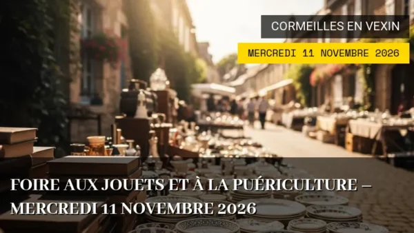 Foire aux jouets et à la puériculture – Mercredi 11 Novembre 2026