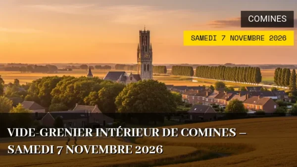 Vide-grenier intérieur de Comines – Samedi 7 Novembre 2026