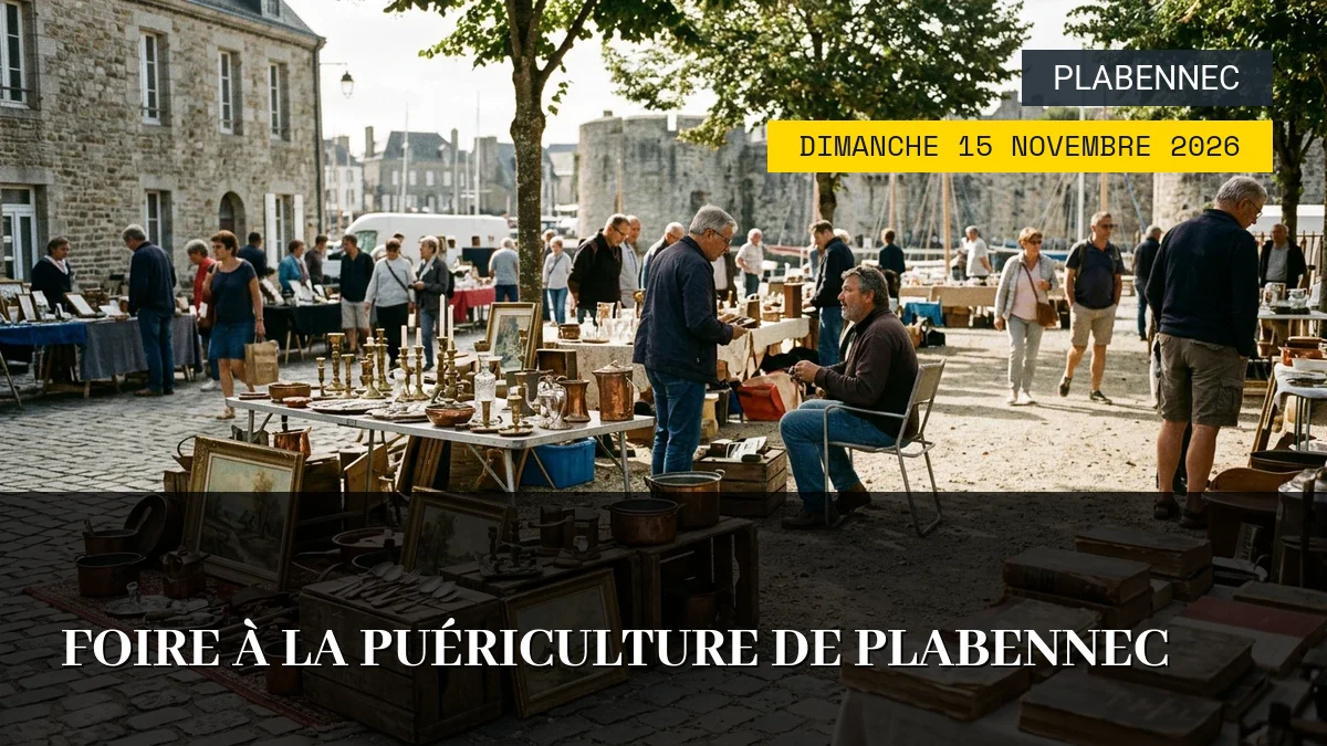 Affiche de l'événement : Foire à la puériculture de Plabennec – Dimanche 15 Novembre 2026