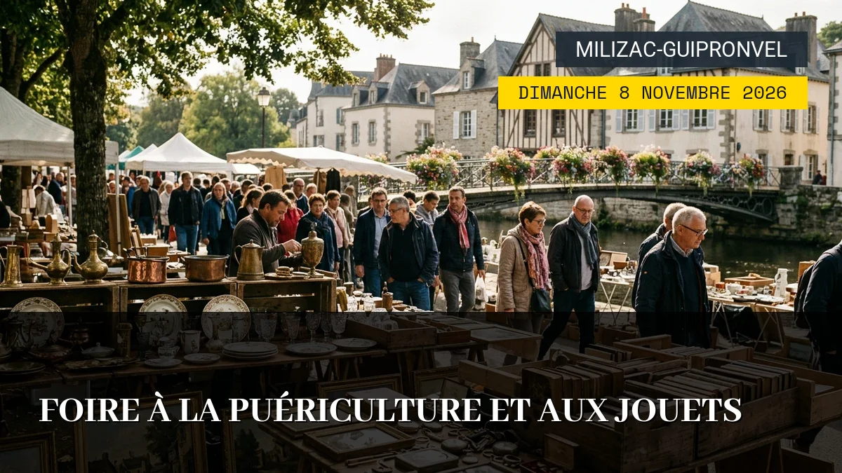 Affiche de l'événement : Foire à la Puériculture et aux Jouets – Dimanche 8 Novembre 2026