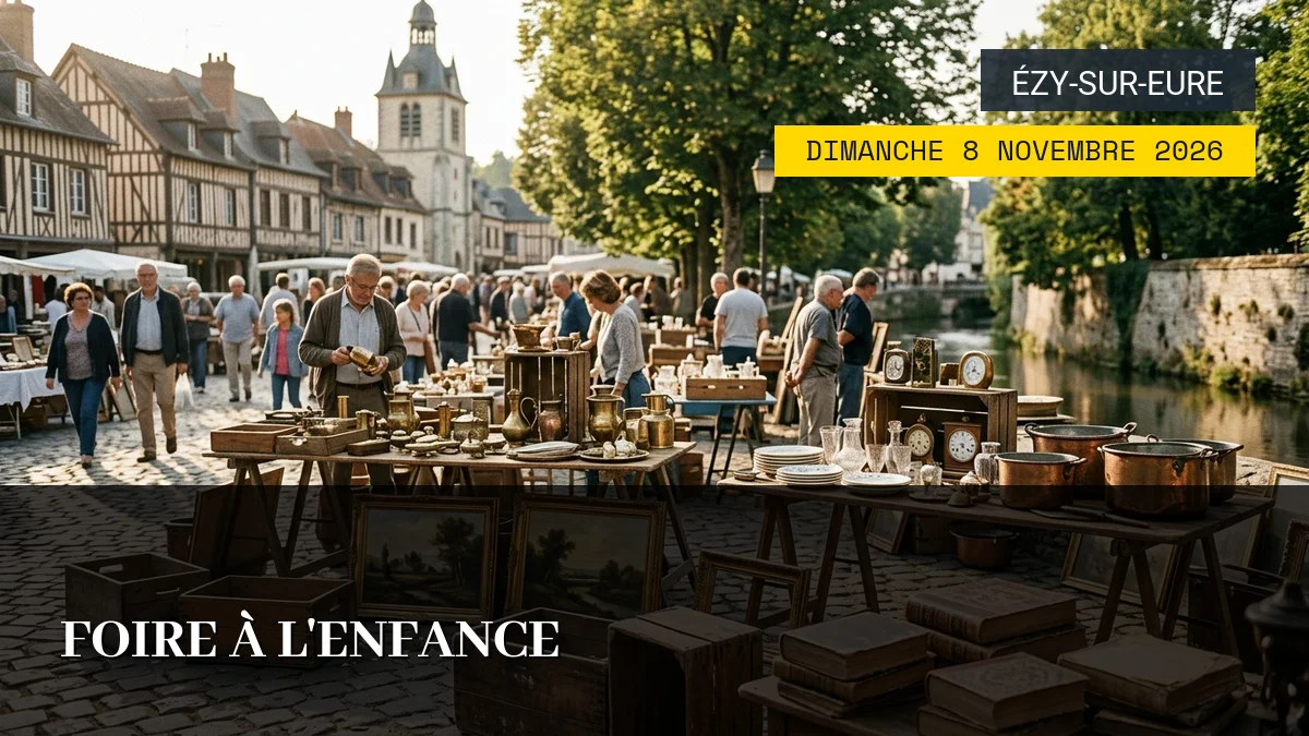Affiche de l'événement : Foire à l&rsquo;Enfance – Dimanche 8 Novembre 2026