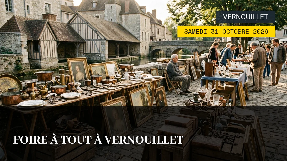 Affiche de l'événement : Foire à tout à Vernouillet – Samedi 31 Octobre 2026